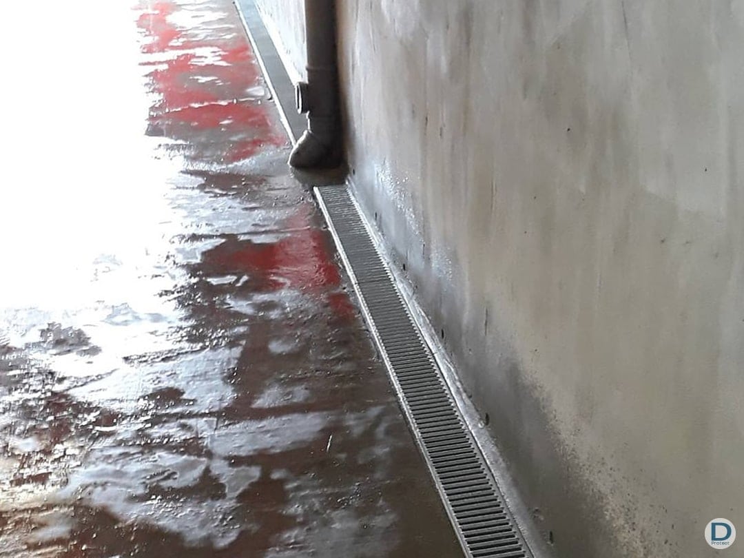 Drainage intérieur de cave